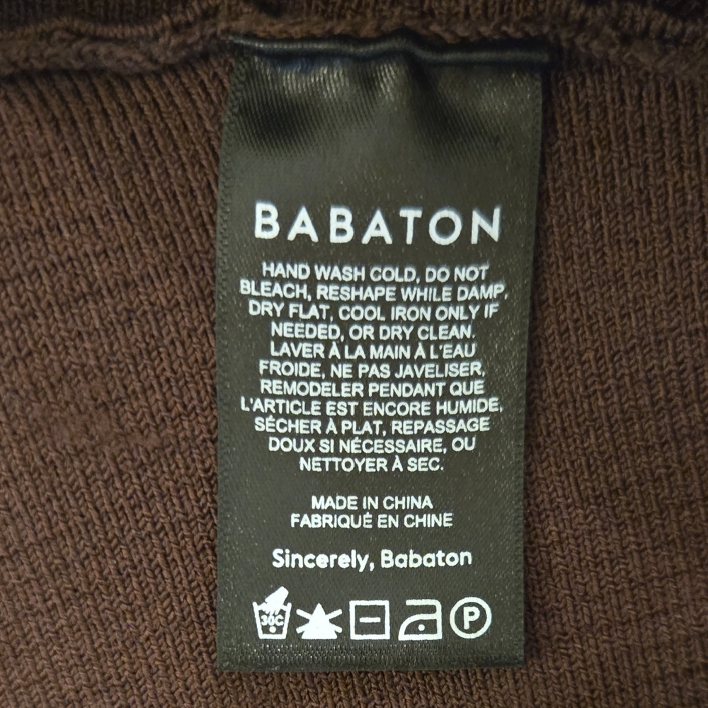 Aritzia Babaton Sculpt Ribbed Knit Dark Brown Crop Top - Picture 4 of 5